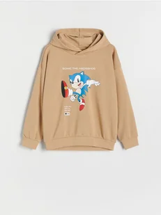Reserved - Bluza oversize Sonic - beżowy - Bluzy dla chłopców - miniaturka - grafika 1