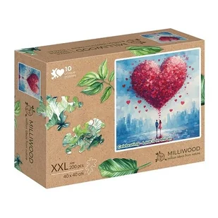 Drewniane puzzle - Milliwood - Milość wisi w powietrzu / Celebrating - Love is in the air - Puzzle - miniaturka - grafika 1