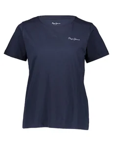 Pepe Jeans Koszulka w kolorze granatowym - Koszulki i topy damskie - miniaturka - grafika 1