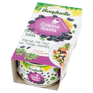 Bonduelle Czarna fasola Na Raz do sałatek 2 x 100 g - Koncentraty warzywne, przeciery - miniaturka - grafika 1