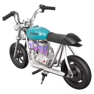 Elektryczny motocykl dla dzieci HYPER GOGO Pioneer 12 Plus z aplikacją, 5.2Ah 160W z oponami 12'x3', zasięg 12KM - niebieski - Motocykle - miniaturka - grafika 2