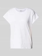 Koszulki i topy damskie - T-shirt z wyhaftowanymi motywami - miniaturka - grafika 1