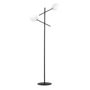 Emibig LINEAR LP2 BLACK/OPAL 1169/LP2 lampa podłogowa nowoczesna klosze 1169/LP2 - Lampy stojące - miniaturka - grafika 1