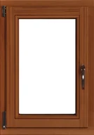 Okna - Lupol 2-szybowe fasadowe lakier kolor afromozja O4 RU 565x835 mm - miniaturka - grafika 1