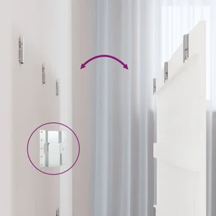 Wezgłowie łóżka, białe, 185x3x60 cm, lite drewno sosnowe Lumarko - Inne meble do sypialni - miniaturka - grafika 7