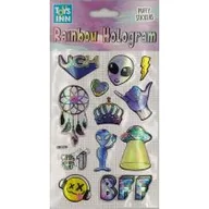 Zabawki kreatywne - Stnux Naklejki rainbow hologram - Alien - miniaturka - grafika 1