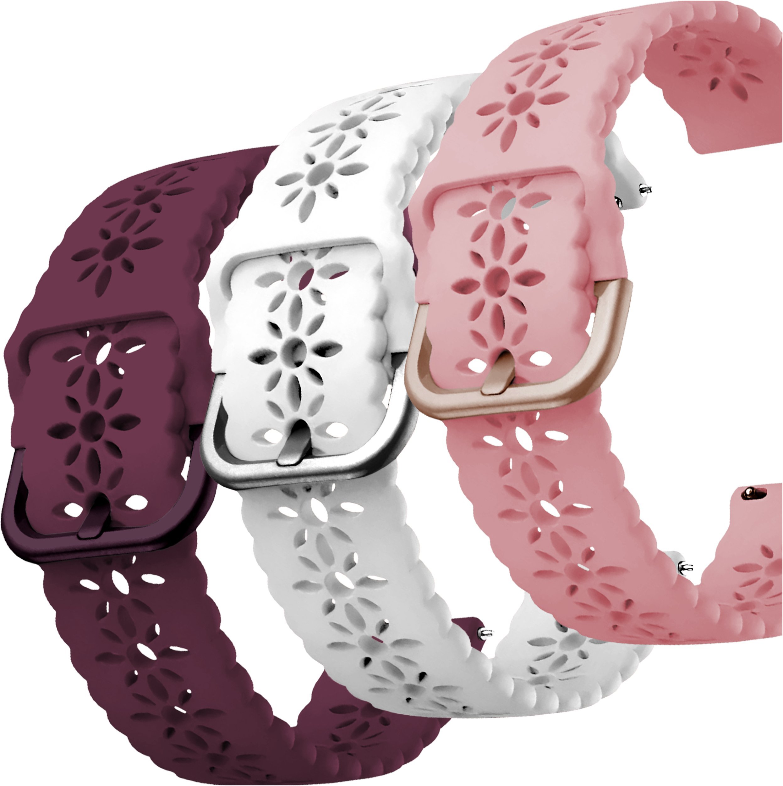 ChronSmarta Zestaw: 3x pasek ChronSmarta do zegarka Samsung Galaxy Watch 4 5 6 7 Classic Pro