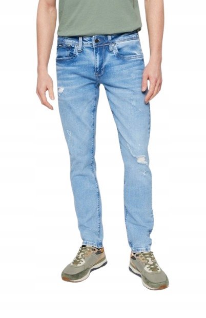 PEPE JEANS NIEBIESKIE JEANSY MĘSKIE 34/34 P9K