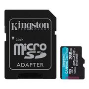 Karty pamięci - Karta pamięci Kingston microSD Canvas Go! Plus 256GB Class 10 UHS-I + adapter - miniaturka - grafika 1