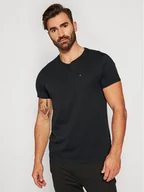 Koszulki męskie - Tommy Jeans T-Shirt DM0DM04411 Czarny Slim Fit - miniaturka - grafika 1