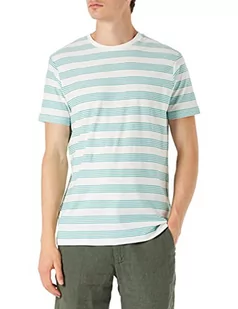 Springfield Męski T-shirt nowy mikrostripes podkoszulek, średni niebieski, M - Koszulki męskie - miniaturka - grafika 1