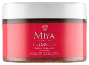 Miya Cosmetics Miya My SOS Scrub Peeling do ciała z czerwoną glinką i olejkami 200g - Peelingi i scruby do twarzy - miniaturka - grafika 1