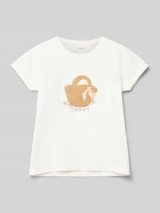 T-shirt z wyhaftowanym motywem model ‘HATTIE’ - Koszulki dla dziewczynek - miniaturka - grafika 1