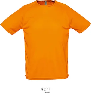 SOLS T-shirt męski Raglan Koszula sportowa 11939 Orange Neon Orange L - Koszulki męskie - miniaturka - grafika 1