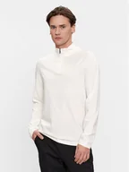 Koszulki męskie - Calvin Klein Longsleeve K10K111857 Biały Regular Fit - miniaturka - grafika 1