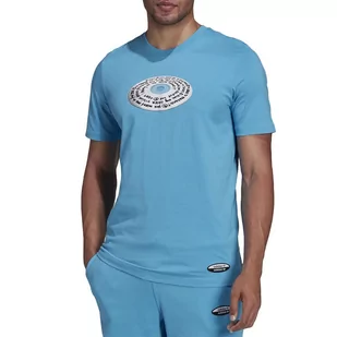 Koszulka adidas R.Y.V. Graphic HC9475 - niebieska - Koszulki męskie - miniaturka - grafika 1