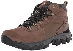 Columbia Męskie buty trekkingowe Newton Ridge Plus Ii Suede Waterproof Wide, Ciemnobrązowy, ciemnoszary, 50 EU - Buty trekkingowe męskie - miniaturka - grafika 1
