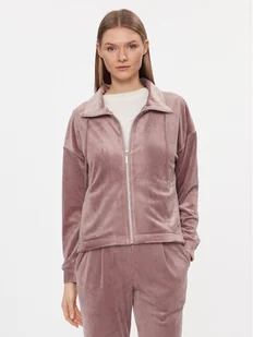 Triumph Bluza Cozy Comfort Velour Zip Jacket 10216555 Brązowy Regular Fit - Piżamy damskie - miniaturka - grafika 1