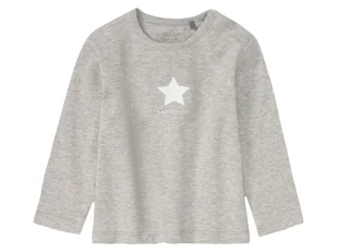 bellybutton Bluzka niemowlęca z biobawełny z długimi rękawami (68, Szary) - Bluzki dla niemowląt - miniaturka - grafika 1