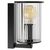 Lampy ogrodowe - Kinkiet ogrodowy NORFOLK E27 IP44 - czarny - miniaturka - grafika 1