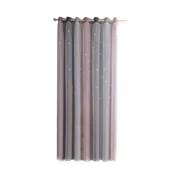 Firany i zasłony dla dzieci - 1 PIECE gwiazda zasłona zaciemniająca zasłony o wysokiej precyzji dla dzieci dziewcząt sypialnia salon kolorowe dwuwarstwowe zasłony gwiazdy - miniaturka - grafika 1