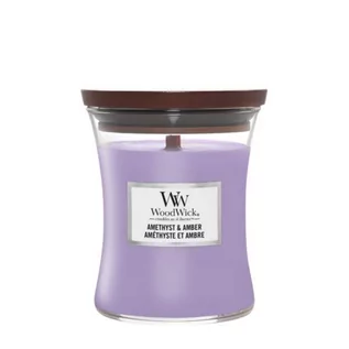 Świece - WoodWick Wazon na świecę zapachową średniAmethyst & Bursztyn 275 g - grafika 1