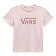 Koszulki i topy damskie - Vans Damska koszulka Drop V Ss Crew, Róża sepia, XS - miniaturka - grafika 1