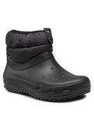 Kalosze męskie - Crocs Kalosze Classic Neo Puff Shorty Boot W 207311 Czarny - miniaturka - grafika 1