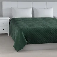 Narzuty - Dekoria Narzuta pikowana w romby ciemny zielony szer.260 × dł.210 cm Velvet 1235-704-25 - miniaturka - grafika 1