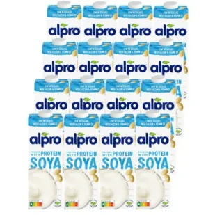 Alpro Napój Sojowy z wapniem i witaminami Zestaw 16 x 1 l - Napoje roślinne Alpro Napój Sojowy z wapniem i witaminami Zestaw 16 x 1 l - Napoje roślinne - miniaturka - grafika 1