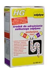 HG do udrażniania zatkanego odpływu Podwójna Moc - Środki do kuchni i łazienki - miniaturka - grafika 1