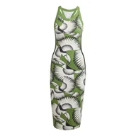 Sukienki - Damska Sukienka ADIDAS FARM DRESS JD6314 – Zielony - miniaturka - grafika 1