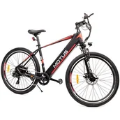 Rowery elektryczne - Motus MTB Czarno-czerwony - miniaturka - grafika 1