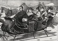 Plakaty - Galeria Plakatu, Plakat, Christmas Belles, Winslow Homer, 50x40 cm - miniaturka - grafika 1