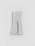 Spodnie i spodenki dla dziewczynek - Reserved - Spodnie z lampasami - jasnoszary - miniaturka - grafika 1