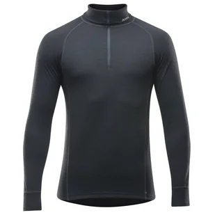 Golf męski Devold Duo Active Man Zip Neck Rozmiar: M / Kolor: czarny - Bluzy sportowe męskie - miniaturka - grafika 1