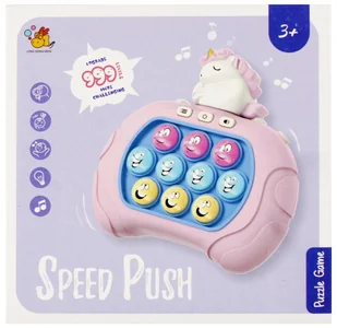 Gra elektroniczna Pop it Jednorożec PUD SPEEDPUSH 5000005370943 - Zabawki interaktywne dla dzieci - miniaturka - grafika 1