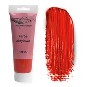Farby i media malarskie - FARBA AKRYLOWA MALARSKA CZERWONA 120ml ARTYSTYCZNA FARBY AKRYLOWE W TUBKACH - miniaturka - grafika 1