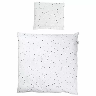 Roba Pościel Kołyskowa 2-Częściowa, Zestaw Do Kołyski"Magia Gwiazd Szara", Pościel Dziecięca 80 X 80 Cm, 100% Bawełna - Łóżeczka i kojce - miniaturka - grafika 1