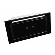 Okapy kuchenne - Toflesz Linea Glass 80 Czarny - miniaturka - grafika 1