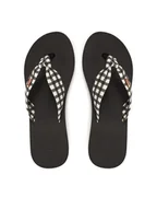 Klapki i japonki damskie - Roxy Japonki ARJL101175 Czarny - miniaturka - grafika 1