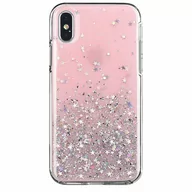 Etui i futerały do telefonów - Wozinsky Star Glitter błyszczące etui pokrowiec z brokatem Samsung Galaxy S21+ 5G (S21 Plus 5G) różowy - miniaturka - grafika 1
