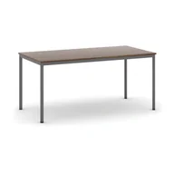 Stoły - B2B Partner Stół do jadalni 1600 x 800 mm, blat orzech, nogi ciemnoszare 555700 - miniaturka - grafika 1