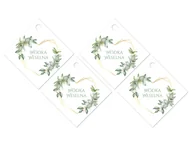 Wesele i ślub - Zawieszki z wstążeczką na wódkę weselną - 12 szt. - miniaturka - grafika 1