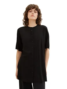 TOM TAILOR Bluzka damska z długim wzorem, 14482 – Deep Black, 36 - Bluzki damskie - miniaturka - grafika 1