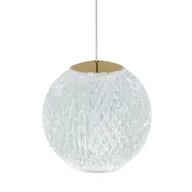 Lampy sufitowe - Kulista wisząca lampa EDEM AZ6016 Azzardo LED 4,2W 3000K złota przezroczysta - miniaturka - grafika 1