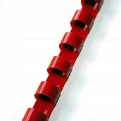 Artykuły biurowe - Grzbiet do bindowania 16mm IDEST czerwony 100szt. /BGP16RE**405164/ !do wyczerpania zapasów! - miniaturka - grafika 1