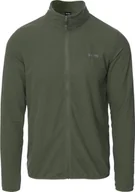 Bluzy męskie - hitec Męski polar rozpinany ze stójką bluza polariwa Hi-tec Damis II Full Zip rozmiar XXL - miniaturka - grafika 1