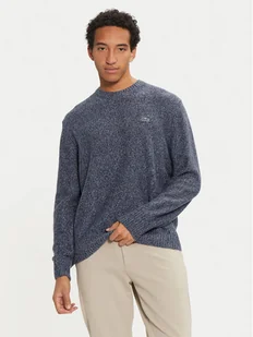 Lacoste Sweter AH2920 Granatowy Regular Fit - Swetry męskie - miniaturka - grafika 1