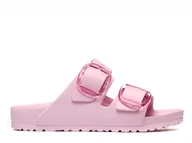 Klapki i japonki damskie - Klapki damskie Birkenstock 1029642 ARIZONA BIG BUCKLE EVA NARROW Różowe - miniaturka - grafika 1